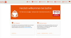 Desktop Screenshot of botfrei.de
