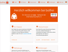 Tablet Screenshot of botfrei.de