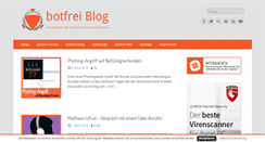 Desktop Screenshot of blog.botfrei.de